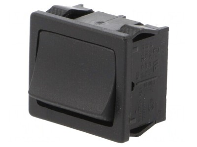 Comutator Basculant DPDT ON-OFF 6A 250V Negru IP40 foto