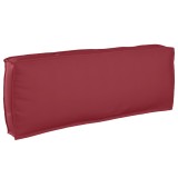 vidaXL Pernă pentru spătar din paleți Roșu Vin 120 x 40 x 12 cm