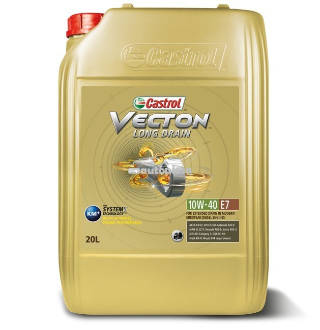 Ulei motor Castrol Vecton Long Drain 10W40 E7 20L 154BF0 Ulei motor Castrol Vecton Long Drain 10W40 E7 20L 154BF0