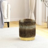 Cumpara ieftin Taburet depozitare rotund, culoare mixtă, pluş 31 x 37 cm