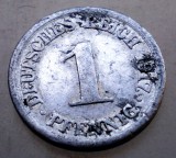 2.201 GERMANIA WWI 1 PFENNIG 1917 D, Europa, Aluminiu