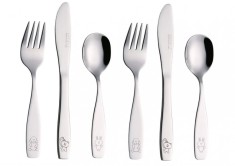 Tacamuri pentru copii Exzact 6 buc, 2x furculita, lingura, cutit - RESIGILAT