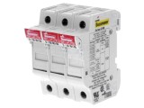 BUSSMANN Clemă Siguranţe Cilindrice 10,3x38mm 32A Montare Sina DIN 3 Poli 690V