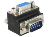 Adaptor DELOCK D-Sub 9 pini 270&deg; priză sus/jos cod 65595