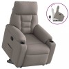 VidaXL Fotoliu rabatabil cu ridicare pe verticală, gri taupe, textil 3303039