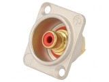 Carcasă Roșie RCA NYS367 pentru Conectori Audio, Neutrik