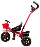 Tricicleta Salamandra Kids 2 in 1 cu Pedale si Cosulet, Rosu, 12-24 luni, Unisex