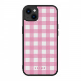 Husa iPhone 14 Plus - Skino Pinknic, patratele roz