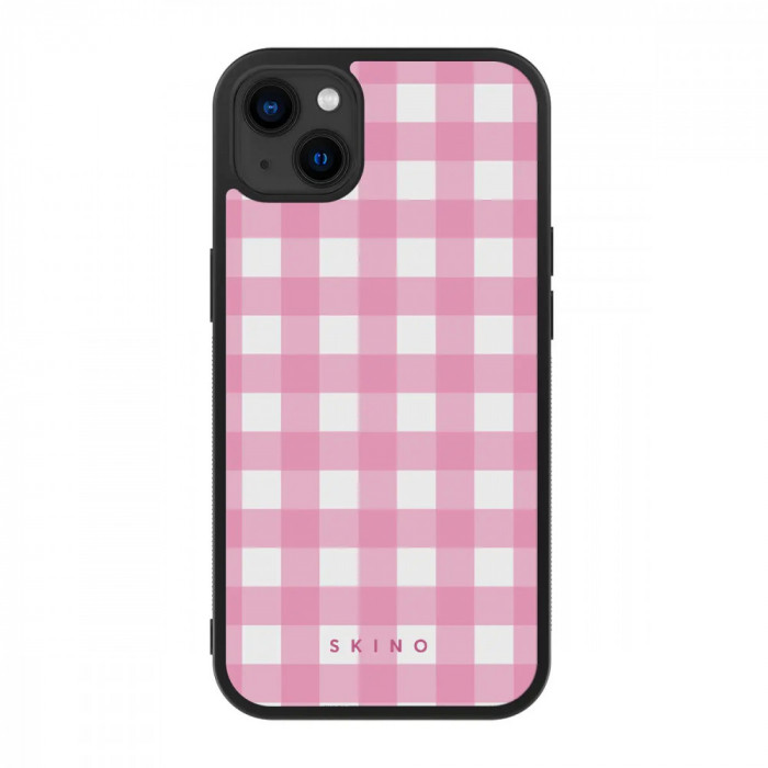 Husa iPhone 13 mini - Skino Pinknic, patratele roz