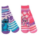 Sosete de Iarnă Roz Mov cu Model Stitch și Talpă Antiderapantă, CMCLASS