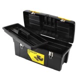 Cutie de scule Stanley 24 inch cu &icirc;nchidere metalica, 600x289x279 mm