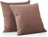Set de 2 huse pentru perna mDesign, poliester, maro, 45,7 x 45,7 cm