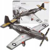 SET DE BLOCURI DE CONSTRUCȚIE AVION DE LUPTĂ PENTRU COPII MODEL MILITAR