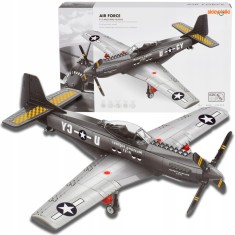 SET DE BLOCURI DE CONSTRUCȚIE AVION DE LUPTĂ PENTRU COPII MODEL MILITAR