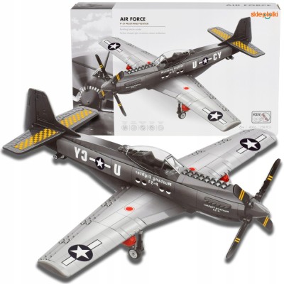 SET DE BLOCURI DE CONSTRUCȚIE AVION DE LUPTĂ PENTRU COPII MODEL MILITAR foto