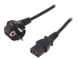Cablu Alimentare Negru 2.5m CEE 7/7 la IEC C13