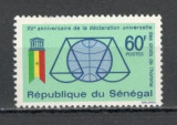 Senegal.1963 15 ani Declaratia drepturilor omului MS.47, Nestampilat