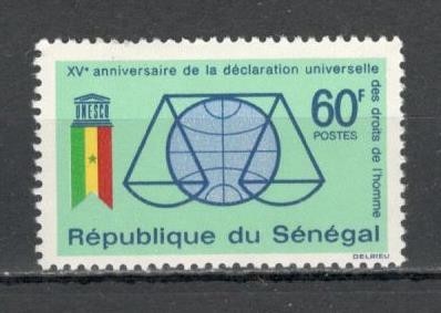 Senegal.1963 15 ani Declaratia drepturilor omului MS.47 foto