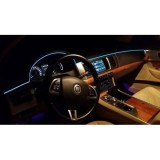 Fir neon ambiental pentru masina, felxibil, 3m, ambiental albastru marin