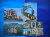 HOPCT LOT 2416 -IP-BAILE HERCULANE -JUD CARAS SEVERIN -4 CARTI POSTALE-CIRCULATE, Circulata, Printata, Caras-Severin