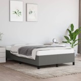 VidaXL Cadru de pat fără saltea, gri &icirc;nchis, 120x200 cm, textil 347051