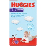 Scutece chilotel Huggies Mega pack 3, Boy, 6-11 kg , 58 buc