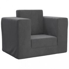 Gossi canapea extensibila pentru copii, antracit, plus moale