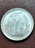 Moneda Romania 5 lei 1978 aUnc -Luciu de batere, Aluminiu