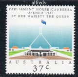 Australia 1988, Arhitectura, Parlament Canberra, serie neuzata, MNH