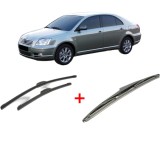 Cumpara ieftin Set 3 stergatoare TOYOTA AVENSIS (_T25_) 2003 - 2008, pentru parbriz si luneta, Bosch Twin