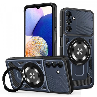 Husa pentru Samsung Galaxy A14 A145 / A14 5G A146, Techsuit, RuggedCam, Albastra foto