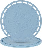 Set de 3 suporturi pentru oale Smithcraft, silicon, albastru, 20 x 0,5 cm