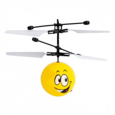 Elicopter de jucarie controlabil cu mana,model emoji, infrarosu, 16&amp;amp;#215;5.5&amp;amp;#215;17.5 cm foto