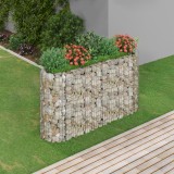 Strat &icirc;nălțat gabion, 190x50x100 cm, fier galvanizat