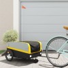 VidaXL Remorcă pentru biciclete, negru și galben, 45 kg, fier 94071