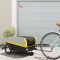 vidaXL Remorcă pentru biciclete, negru și galben, 45 kg, fier 94071