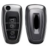 Husa Cheie Auto pentru Ford - 3 Butoane, Silicon, Negru, 48039.95, Kwmobile