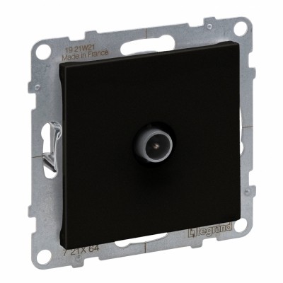 Priza TV de capat tata Legrand Suno negru 721464 foto