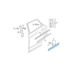 Bandou usa spate AUDI Q3 (8U), 01.2015-08.2018, partea stanga, grunduit, gri; usa spate,