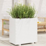 VidaXL Jardinieră de grădină, alb, 70x40x72 cm, lemn masiv de pin 3282630