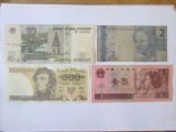Lot bancnote străine diferite,produsele din imagini
