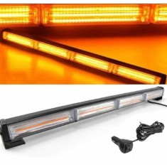 Bara LED girofar 59 cm, 72W, lumina galbena, functii stroboscop, 12V, 3000K
