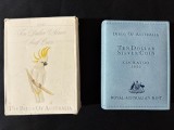Australia 1990 &ndash; 10 dolari - Cockatoo Alb PROOF, Monedă de argint