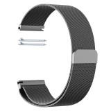Cumpara ieftin Curea Milanese Loop, Slim Fit, compatibila cu Fossil Q Grant, Telescoape QR, 22mm, Sterling Black, Very Dream