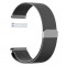 Curea Milanese Loop, Slim Fit, compatibila Samsung Galaxy Watch 42mm, telescoape Quick Release, Space Gray