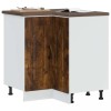 vidaXL Dulap Bază Colț Bucătărie Kalmar, Stejar Afumat, 75.5x75.5x81.5 cm, Lemn, Maro. Mobilier Bucătărie Modular, Depozitare