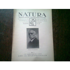 REVISTA NATURA NR.1/1930
