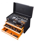 Set de scule complet cu unitati de depozitare a sculelor, pentru utilizare in atelier sau garaj, 4 tavi, 86 bucati WeldLand Equipment