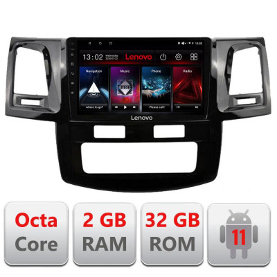 Navigatie dedicata Toyota Hilux 2008-2014 D-143 Lenovo Octa Core cu Android Radio Bluetooth Internet GPS WIFI DSP 2+32 GB 4G KI CarStore Technology foto