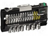 Set 38 Capete Surubelnita Wera: Torx, Imbus, Philips, Pozidriv, Plate, Tubulare + Adaptor, Clichet, Magnetic, Etui 25mm